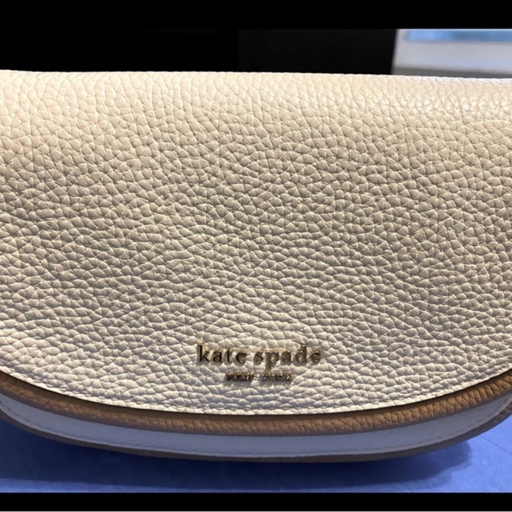 Kate Spade Cream and Tan Crossbody Bag - Picture 3 of 6